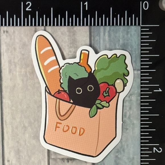🌀10/$10🌀 Cute Black Cat Reusable Waterproof Vinyl Sticker Decal - Picture 1 of 1